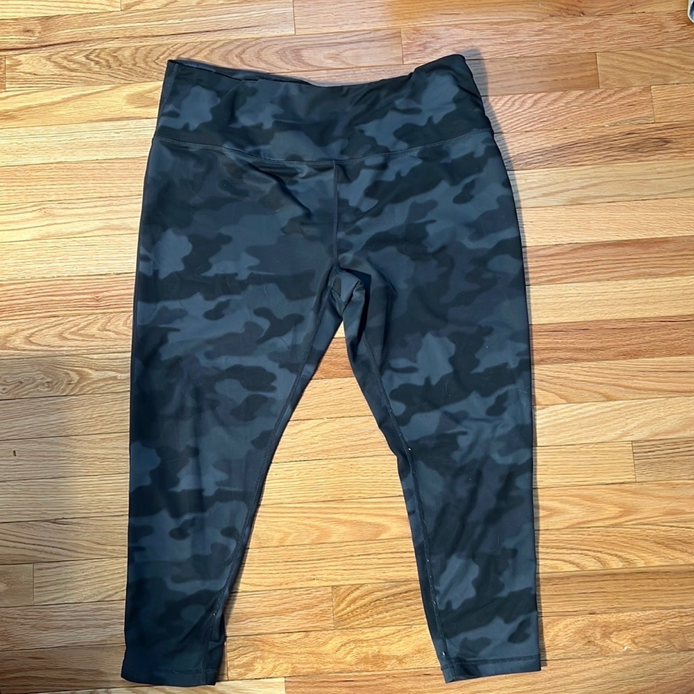 Zella Live In Camo High Waist Ankle 7/8 Length Leggings Plus 2x